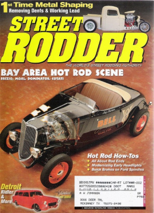 STREET RODDER 2008 JULY - TONY NANCY TRIBUTE ROADSTER, FINNED BUICK DRUMS